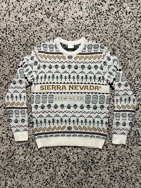 Sierra Nevada Brewing Co Christmas Style Sweater Crewneck Men’s Small